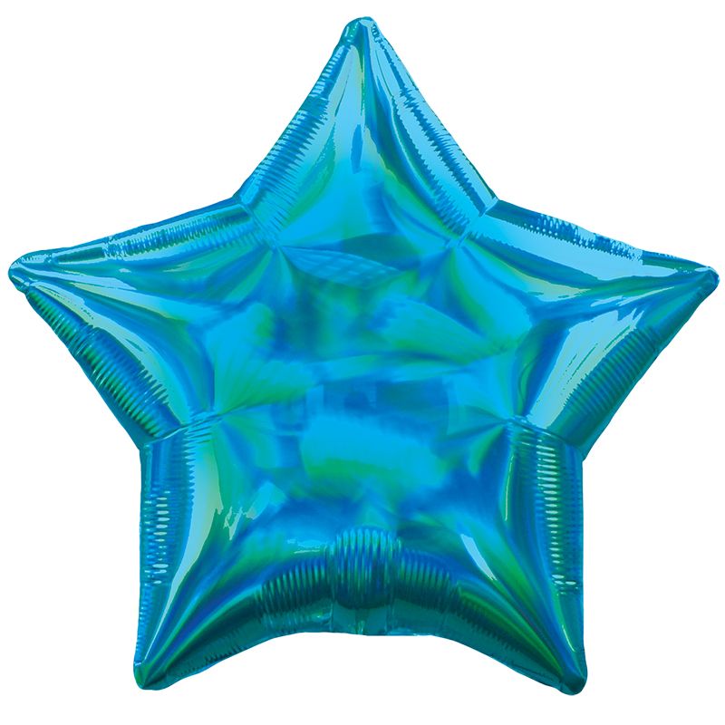 plave hologram zvezde baloni