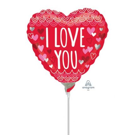 i love you srce mali balon
