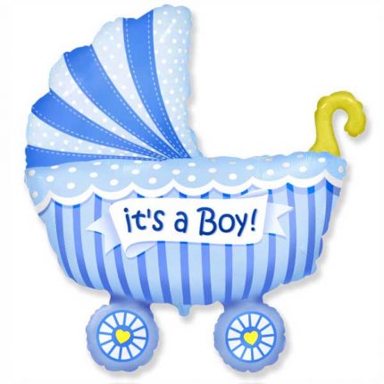 kolica za bebu plava balon