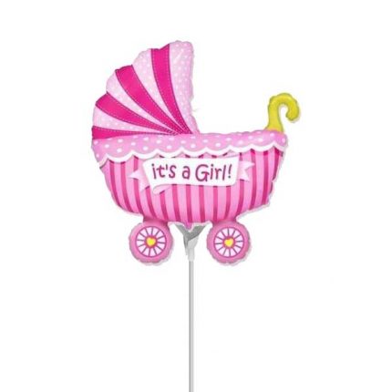 kolica roze za bebe mali balon