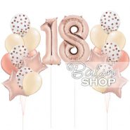 18 rodjendan krem roze set balona