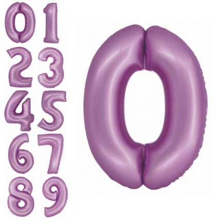 ljubicasti brojevi baloni