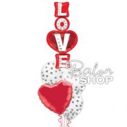 LOVE buket sa konfetama