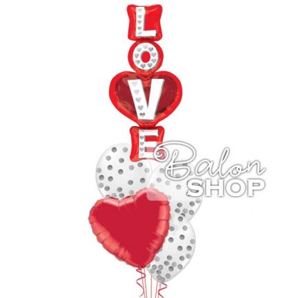 LOVE buket sa konfetama