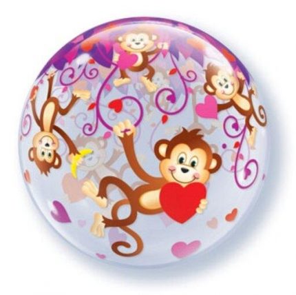 zaljubljeni majmuncici bubble balon