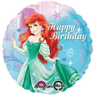 Mala Sirena Ariel balon Happy Birthday