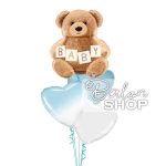 Meda It’s a Boy u ombre buketu srca