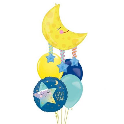 little star buket balona sa helijumom za orđenje bebe