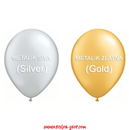 metalik boje baloni