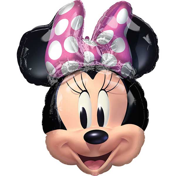 Minnie Mouse folija balon sa roze mašnom