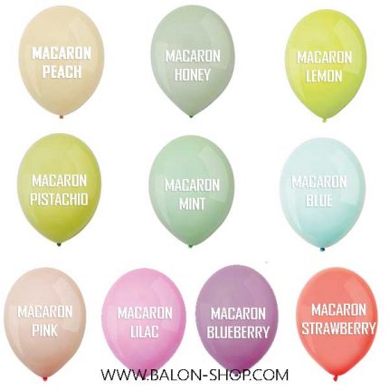 pastelne boje balona macarons
