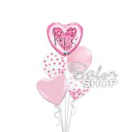 pink love buket balona