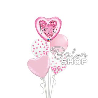 Baby pink Love buket balona