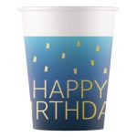 plave happy birthday čaše