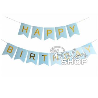 Plavi baner Happy Birthday