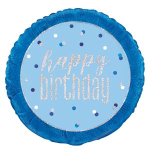 happy birhday plavi ballon