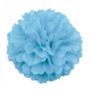 pom pom plava papirna lopta