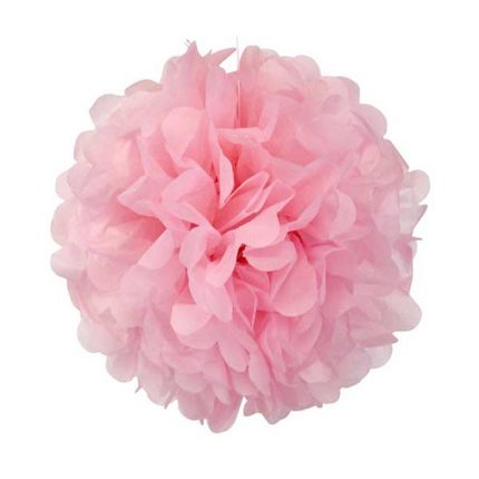 pom pom roze papirna lopta