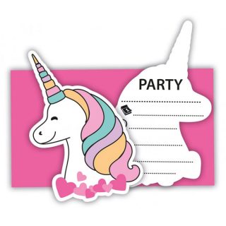 Jednorog magic party pozivnice za rođendan