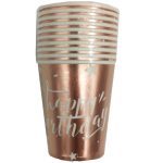 rose gold čaše happy birthday