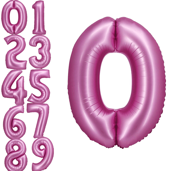 roze baloni brojevi