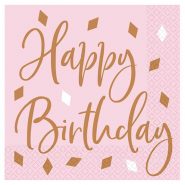 rose gold salvete happy birdhday
