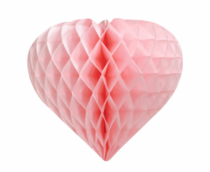 roze srce honeycomb
