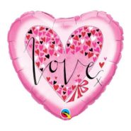 roze srce ljubav balon