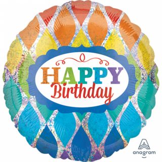 Happy Birthday balon dugine boje hologram