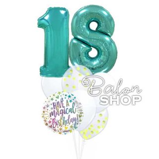 „Have a magical Birthday“ buket balona za 18. rođendan