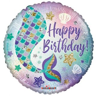 Happy Birthday sirena balon