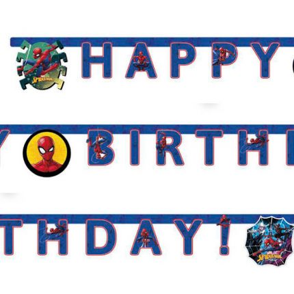 spider man baner happy birhday