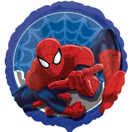 spiderman plavi okrugao balon