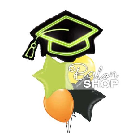 sareni buket balona za diplomiranje