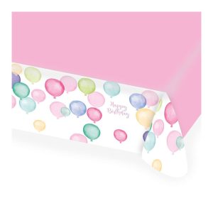 pastelni happy birthday stolnjak