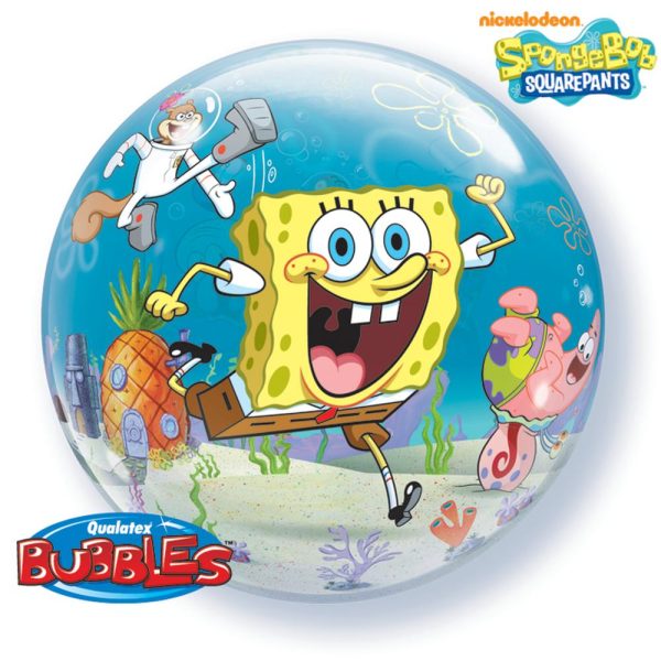 sundjer bob bubble balon