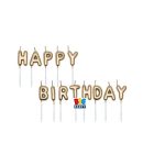 Zlatne Happy Birthday svećice