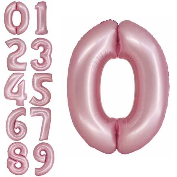 svetlo roze brojevi baloni