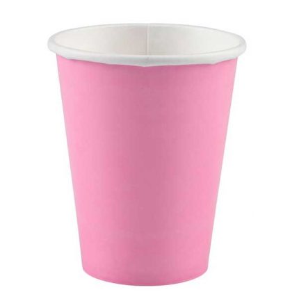 svetlo roze papirne čaše
