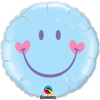 Smile folija balon sa srcima plava