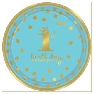 Plavi tanjir za prvi rođendan