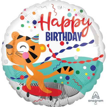 tigar happy birthday balon