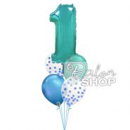 tirkizni baloni za prvi rođendan