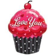 cupcake sa višnjom love balon