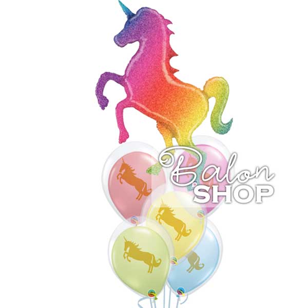 unicorn buket balona