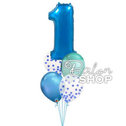 plavi baloni za prvi rodjendan