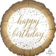 zlatni happy birthday
