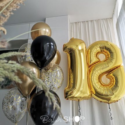 baloni za 18 rodjendan buket